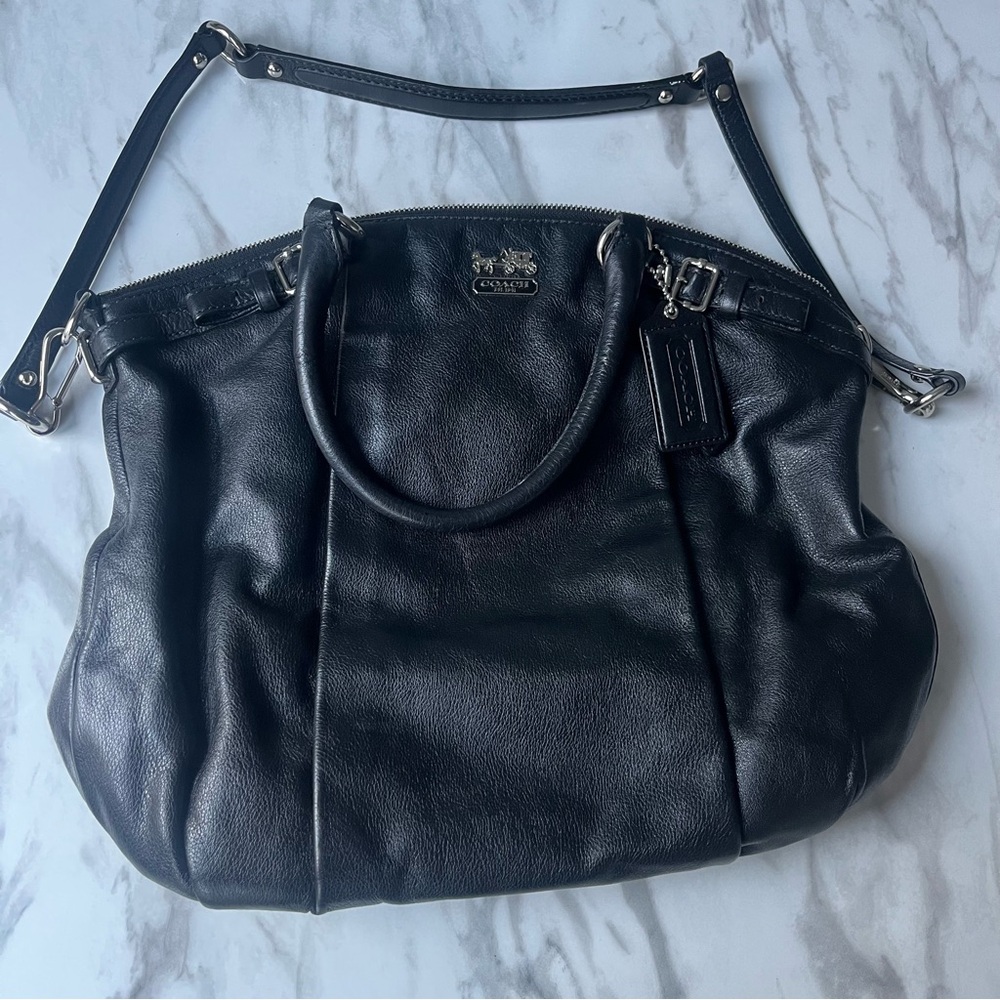 NEW! COACH Madison leather Lindsey Satchel NWOT - Picture 13 of 15